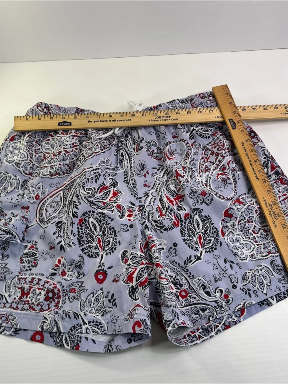 Brooks Brothers 346 Men’s Swim Trunks XL Blue Paisley Drawstring Pockets Preppy‎